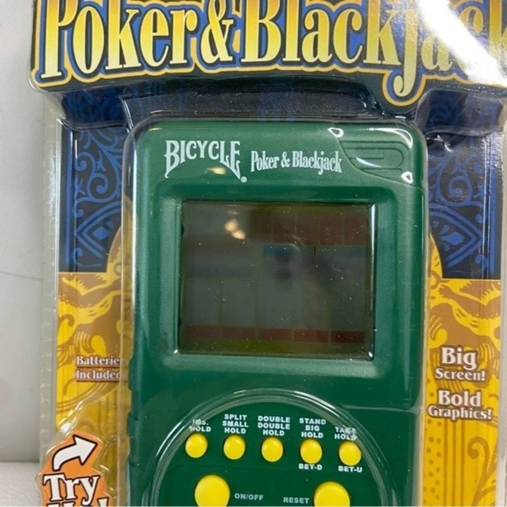 Bicycle Hand Held Illuminated 2 in 1 Poker and Blackjack Game